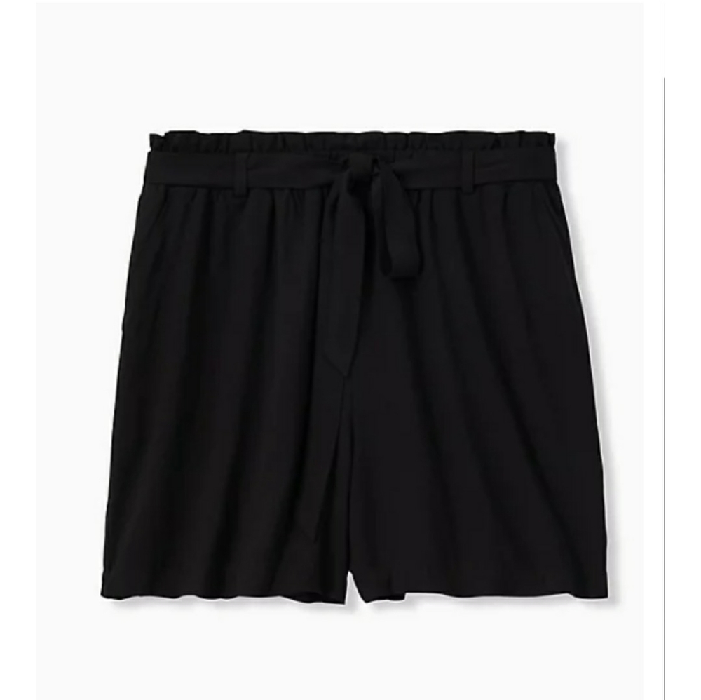 Paperbag Waist Mid Shorts